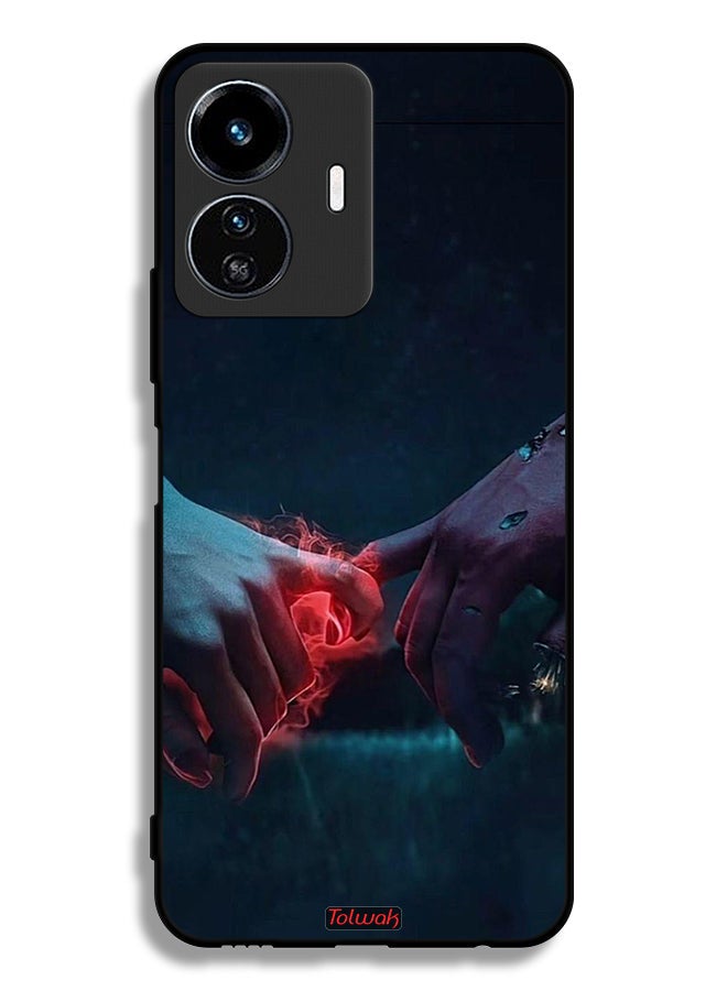 Tolwak Vivo Y77e 5G Protective Case Cover Burning Hands - Image 2