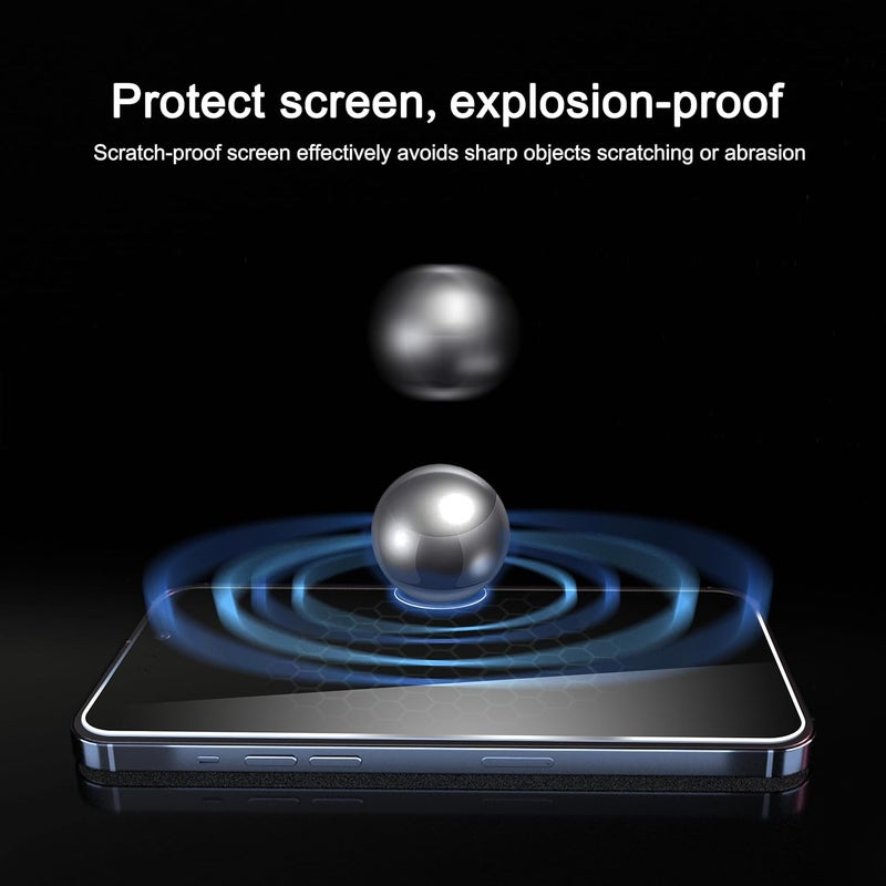 Ailun 3Pack Privacy Screen Protector for iPhone 15 Pro Max [6.7 inch]+3Pack Camera Lens Protector with Installation Frame,Dynamic Island Compatible,Anti Spy Tempered Glass[9H Hardness]-HD - Image 4