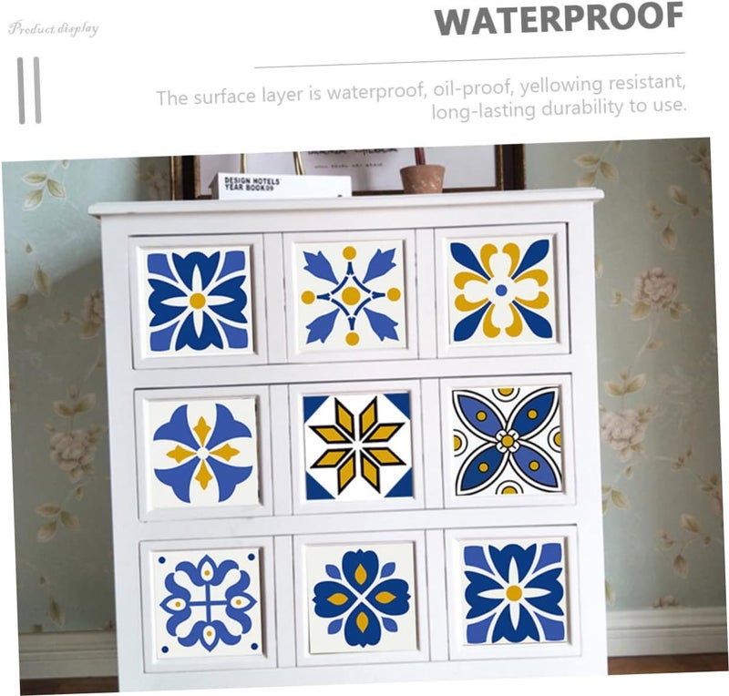 klarako 10pcs Floor and Nordic Kitchen Self-Adhesive Bathroom Style Tiles Easy Decals Stickers Oil-Proof Stick to Decorative Tile Peel Wall Sticker - Image 3
