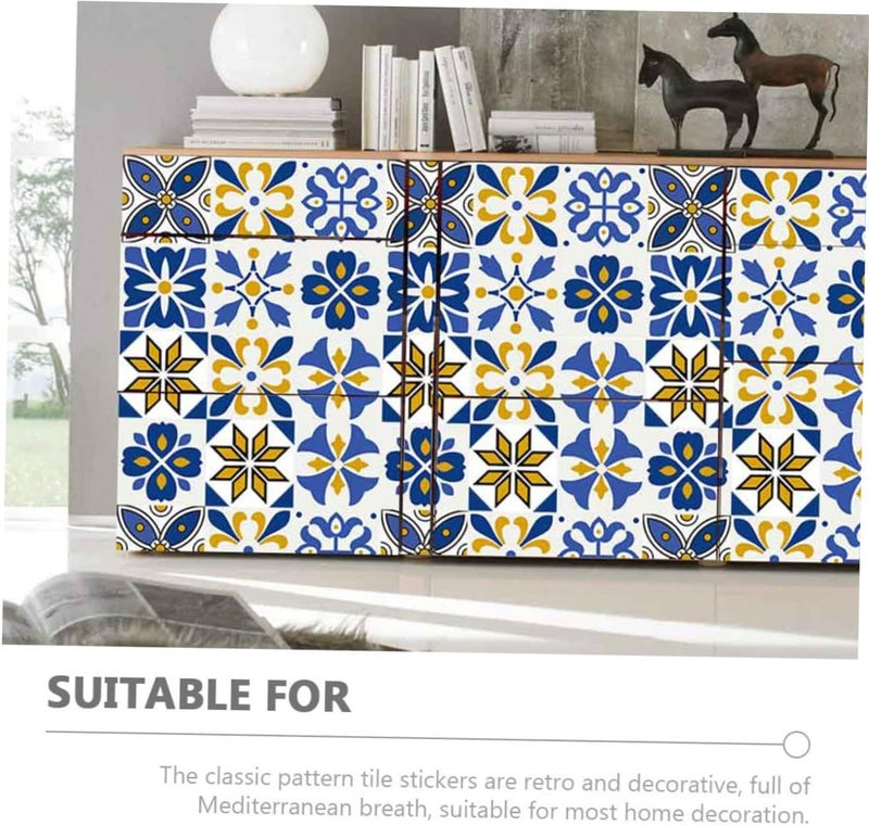 klarako 10pcs Floor and Nordic Kitchen Self-Adhesive Bathroom Style Tiles Easy Decals Stickers Oil-Proof Stick to Decorative Tile Peel Wall Sticker - Image 4