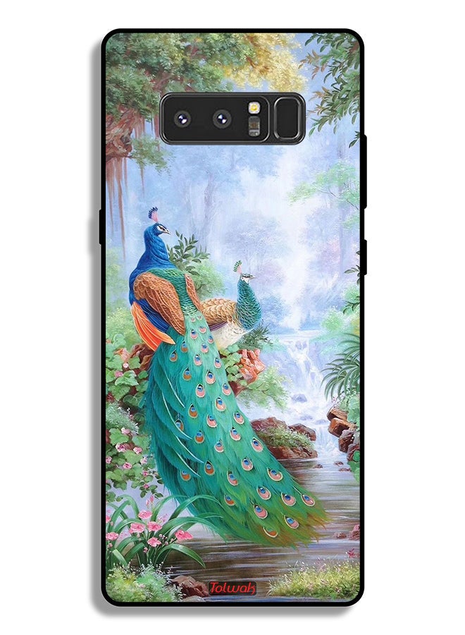 Tolwak Samsung Galaxy Note 8 Protective Case Cover Peacocks - Image 2