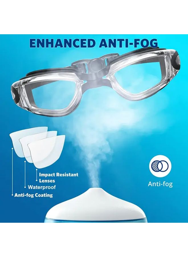 Pink Anti Fog 3D Memory Silicone Swim Goggles Leakproof No Circle Marks - Image 2