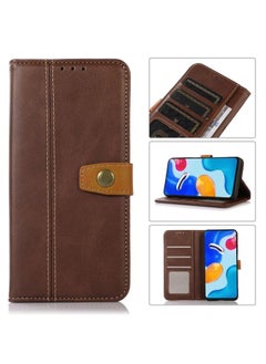 Case Cover For Honor 90 Lite Stitching Thread Calf Texture Leather Phone Case Coffee