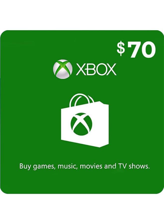 Xbox Live Gift Card -USA 70 USD