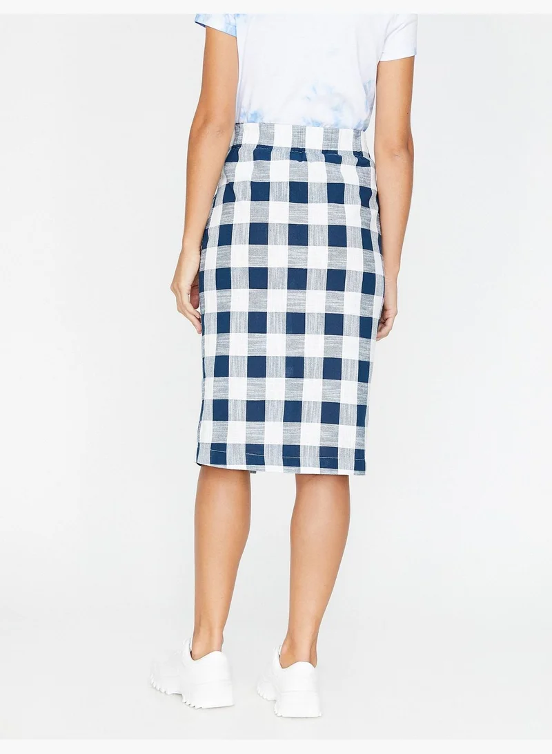 KOTON Check Skirt