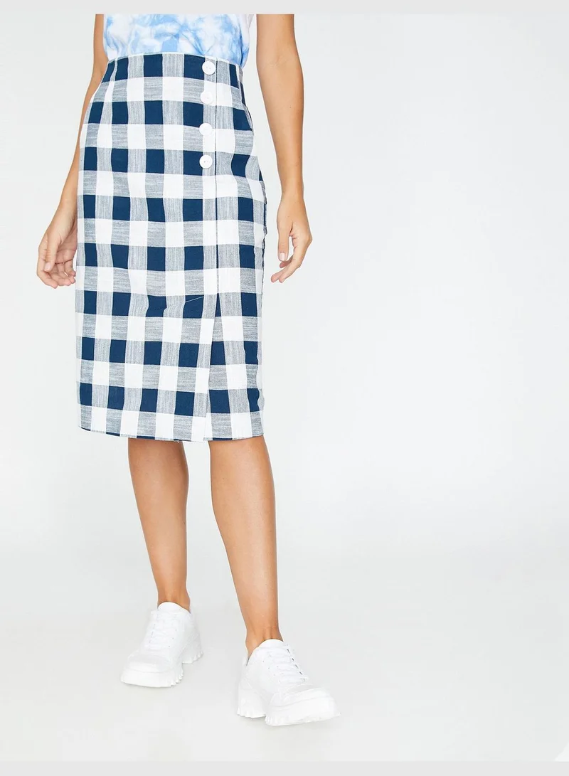 KOTON Check Skirt