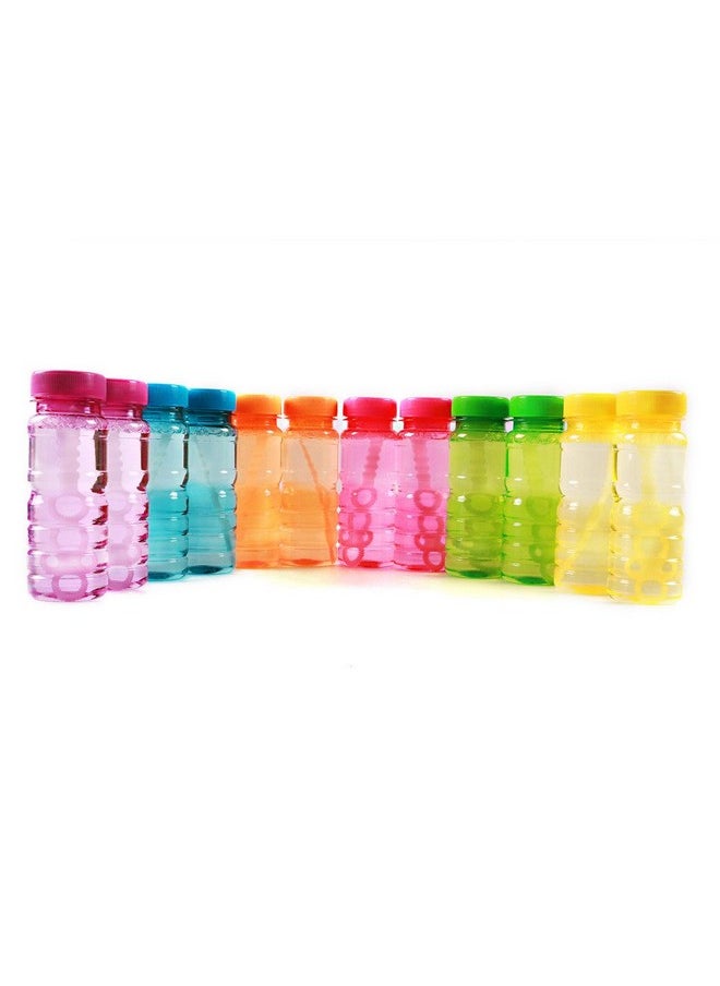 Novelinks Big Bubble Bottle 12 Pack - 4oz Blow Bubbles Solution Novelty Summer Toy - Activity Party Favor Assorted Colors Set  - Image 3