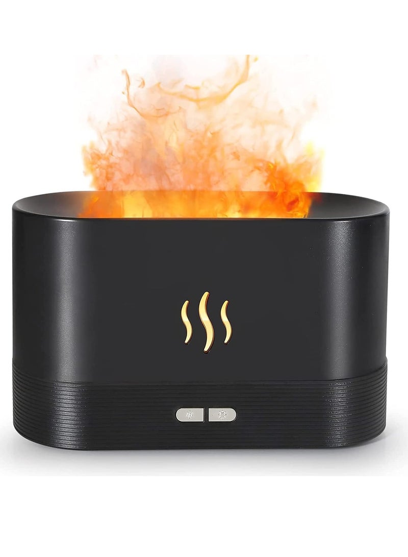 Essential Oil Diffuser with Flame Light, Aromatherapy Mist Humidifier 180ml, Aroma Air Diffusers with Auto Shut-Off Protection for Home Office  - Image 1