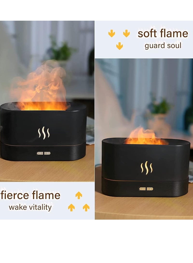 Essential Oil Diffuser with Flame Light, Aromatherapy Mist Humidifier 180ml, Aroma Air Diffusers with Auto Shut-Off Protection for Home Office  - Image 3
