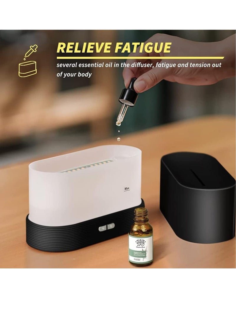 Essential Oil Diffuser with Flame Light, Aromatherapy Mist Humidifier 180ml, Aroma Air Diffusers with Auto Shut-Off Protection for Home Office  - Image 5