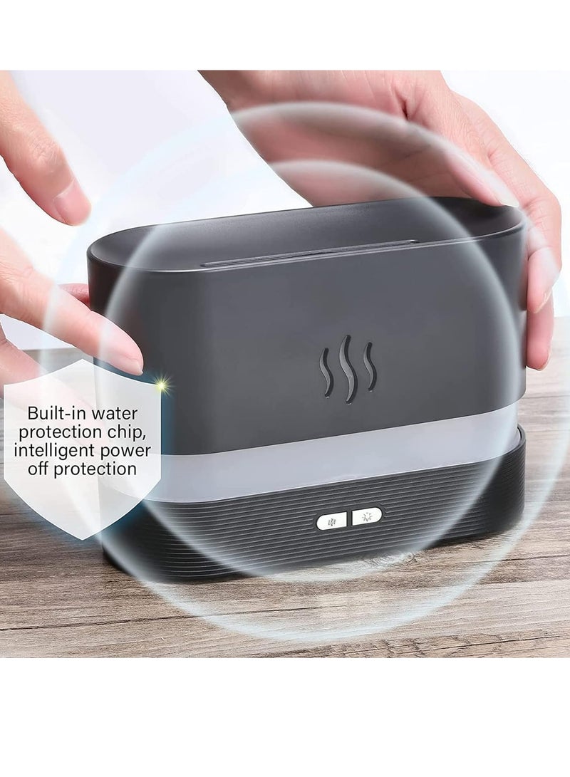 Essential Oil Diffuser with Flame Light, Aromatherapy Mist Humidifier 180ml, Aroma Air Diffusers with Auto Shut-Off Protection for Home Office  - Image 4