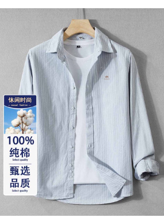 Fomoce comfortable & Breathable Men's Long Sleeve Shirt - Spring/autumn Casual Wear Top - Image 1