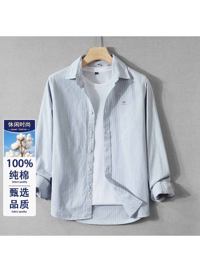 Fomoce comfortable & Breathable Men's Long Sleeve Shirt - Spring/autumn Casual Wear Top - Image 2