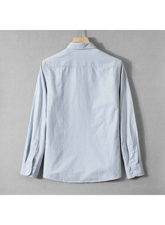 Fomoce comfortable & Breathable Men's Long Sleeve Shirt - Spring/autumn Casual Wear Top - Image 4