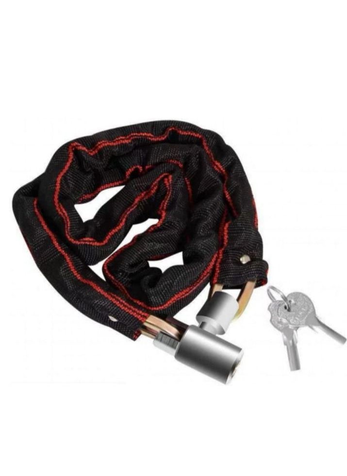 Generic Safety Chain Lock Bicycle Chain Lock Advanced Reinforced Safety Chain Cannot Be Cut With Bolt Cutter Or Hand Tool Ideal For Motorcycle Bicycle Door Outdoor Lock  - Image 1