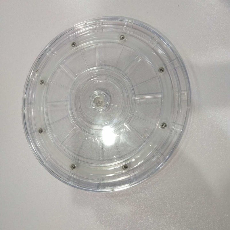 Hatai Transparent Plastic Turntable Display Rotating Disc Rotating Base Turntable Ps Turntable Acrylic Turntable - Image 1