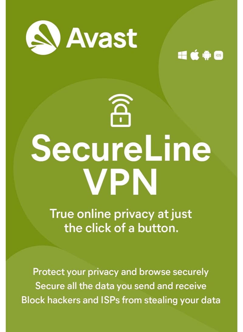 أفاست سكيور لاين VPN لعشرة أجهزة لمدة عام | شبكة VPN آمنة، خصوصية على الإنترنت وحماية لشبكة الواي فاي | ويندوز | ترخيص رقمي