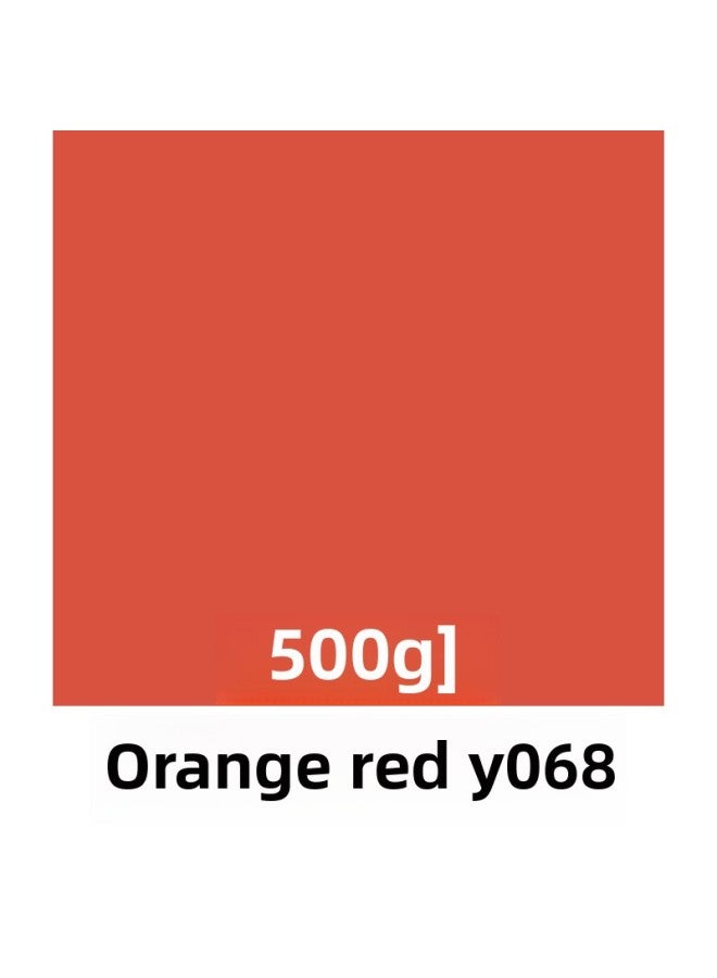Soft Clay 500g Children's Handmade Diy Toys Colored Clay Clay Handmade Primary School Students Special Safe And Non-toxic-Color:Orange Red 500g (Y068)  - Image 1