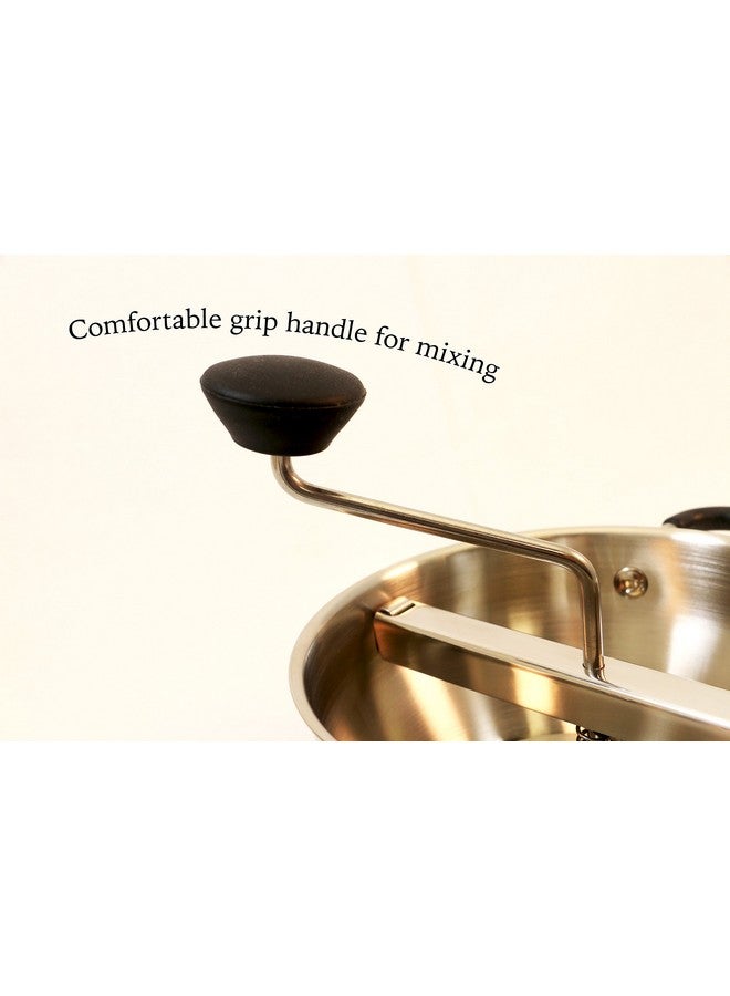 ExcelSteel Food Mill W/3 Grinding Sizes, 17" x 8.25" x 3.75", for Versatile Textures in Soups, Sauces, and Foods, Medium - Image 2