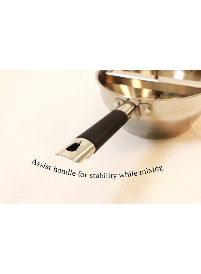 ExcelSteel Food Mill W/3 Grinding Sizes, 17" x 8.25" x 3.75", for Versatile Textures in Soups, Sauces, and Foods, Medium - Image 5