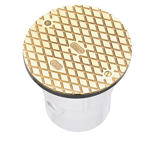 Oatey "Oatey 74127 3"" or 4"" PVC General Purpose Cleanout w/ 6"" BR Cover,", white - Image 4
