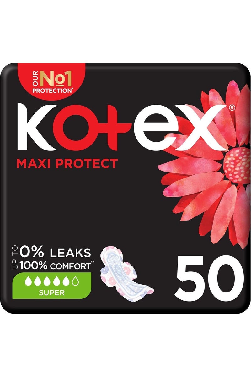 KOTEX MAX  PADS SUPER WINGS 50PCS