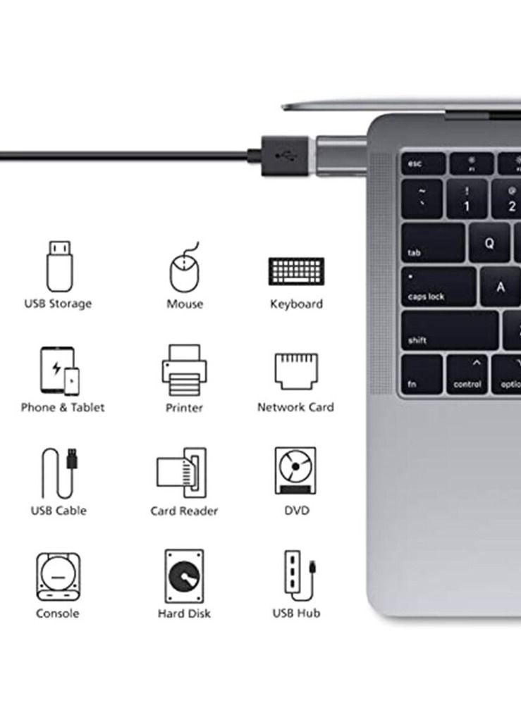 Usb 3.1 Type C Adapter Female for macBook Pro 2019 MacBook Air 2020 Pro 2020 More Type-C Devices  - Image 3