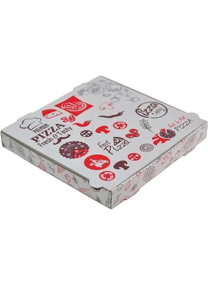 Ambalaj Pazarı Packaging Market Pizza Box 26X26X4,2 cm - 100 PIECES