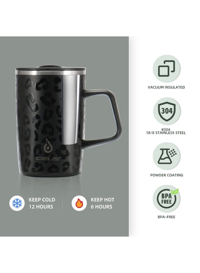 IDEUS 304 Stainless Steel Large Capacity Vacuum Insulated Lunch Box Portable 20oz/600ml Stewing Jar - Image 4