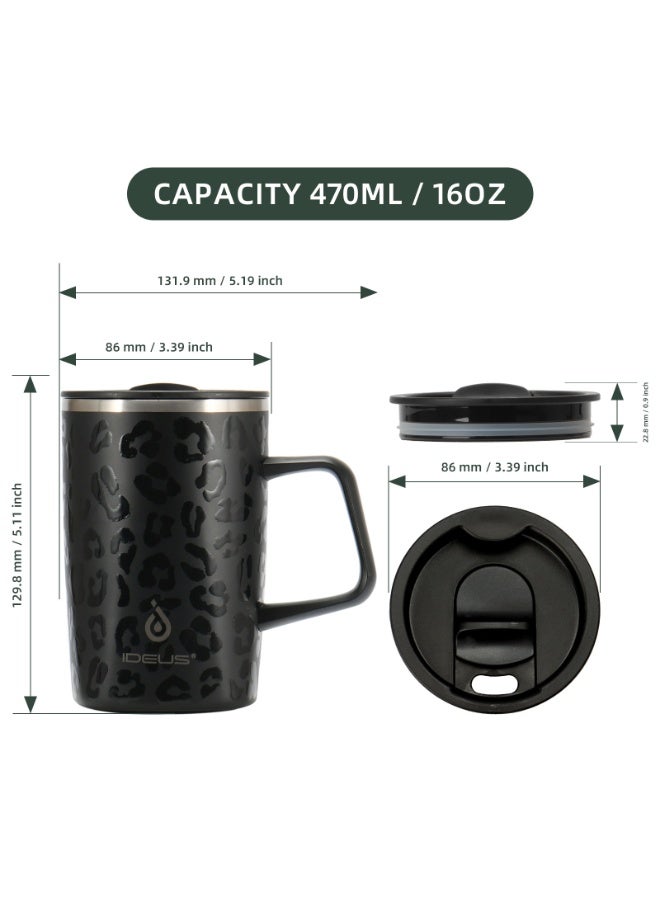 IDEUS 304 Stainless Steel Large Capacity Vacuum Insulated Lunch Box Portable 20oz/600ml Stewing Jar - Image 3