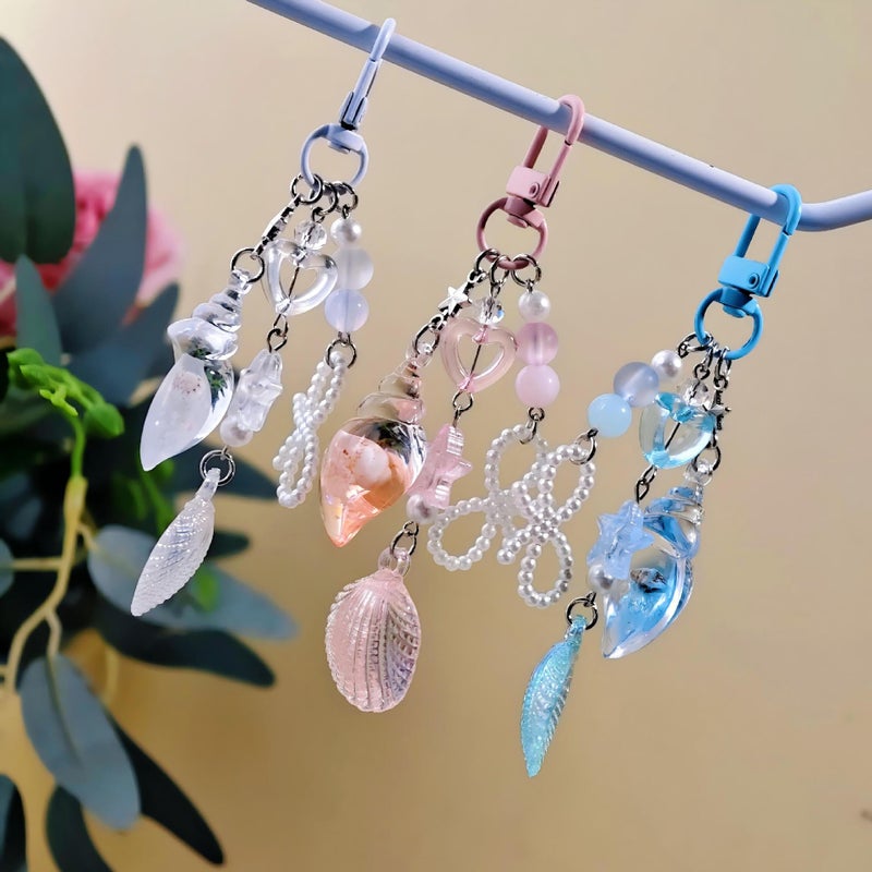 الأصلي حلمي المحيط مضيئة قشرة قشرة قلادة, ملونة Keychain, حقيبة الظهر قلادة, سلسلة الهاتف المحمول, هدية بالجملة - Image 5