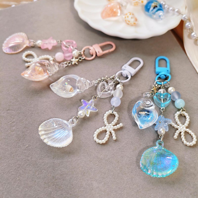 الأصلي حلمي المحيط مضيئة قشرة قشرة قلادة, ملونة Keychain, حقيبة الظهر قلادة, سلسلة الهاتف المحمول, هدية بالجملة - Image 3