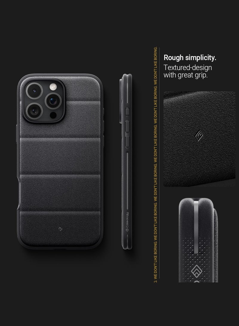 Caseology غطاء حماية Athlex Mag لجهاز iPhone 16 Pro MAX مع تقنية MagSafe - أسود نشط - Image 3