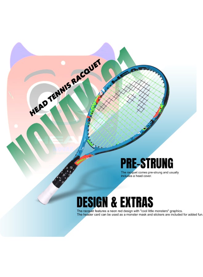 HEAD Novak 21 (2022) Kids Tennis Racquet – Junior Youth Tennis Racket Inspired by Novak Djokovic, Lightweight Pre-Strung Frame for Beginner Children Ages 4–6 - Premium tennis_racquets designed for performance, durability, and comfort - Image 3