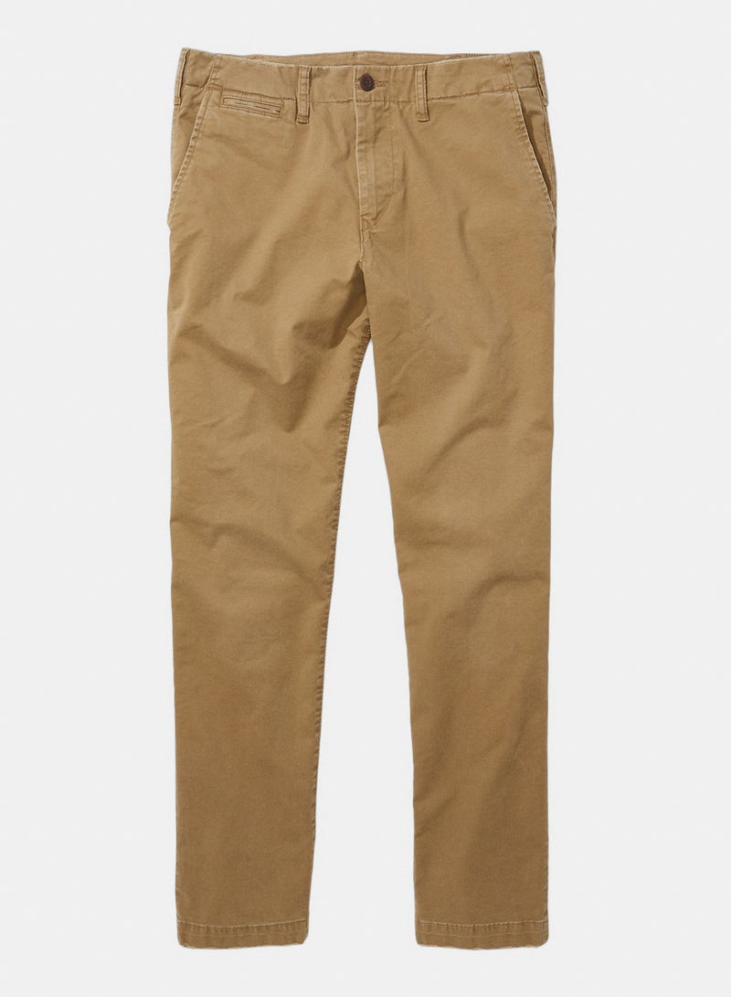 American Eagle AE Flex Original Straight Lived-In Khaki Pant - Image 3