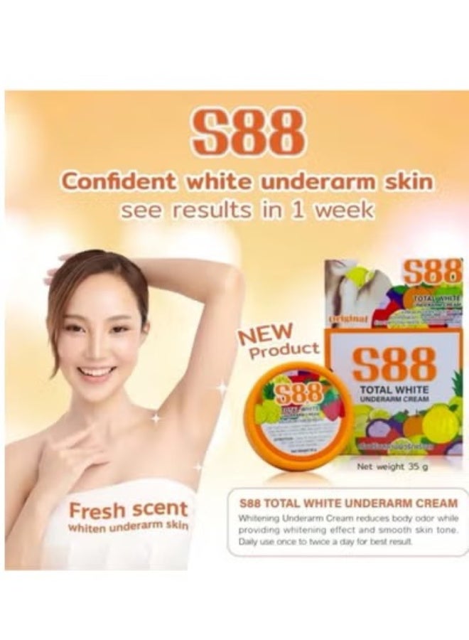 توتال وايت 88 88 كريم توتال وايت التايلندي لتفتيح تحت الإبط الاصلي-35 جم - Image 5