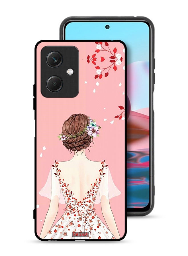 Tolwak Xiaomi Redmi Note 12 Protective Case Cover Standing Girl Art - Image 1