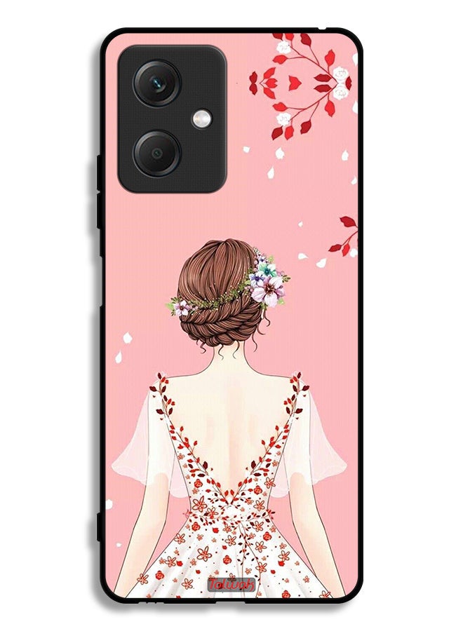 Tolwak Xiaomi Redmi Note 12 Protective Case Cover Standing Girl Art - Image 2