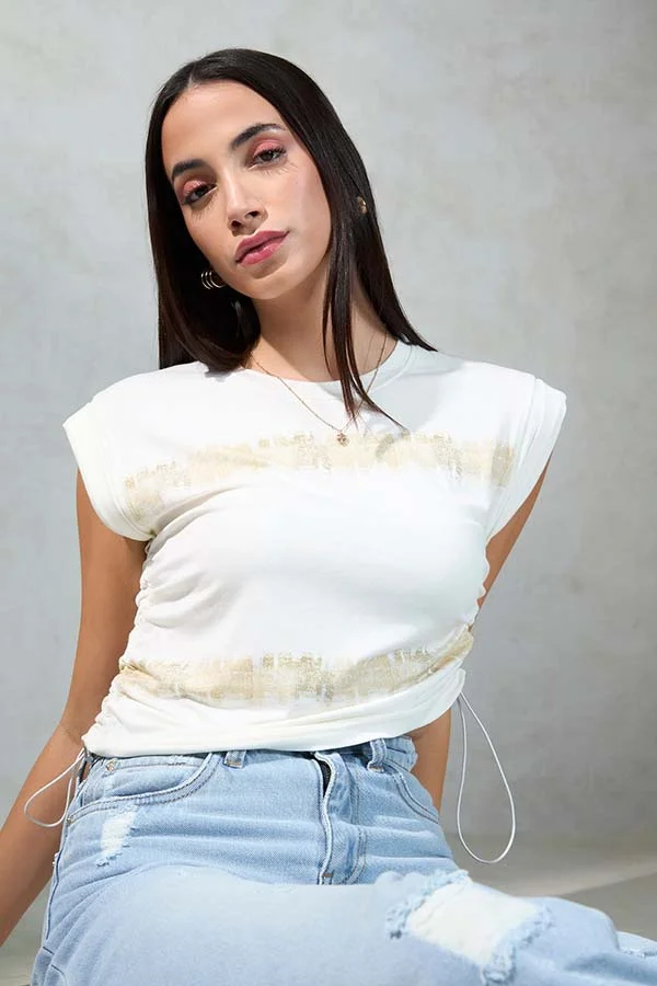 فيرجيو بلوزة فيرجيو من فيسكوز جيرسي مريحة 100%