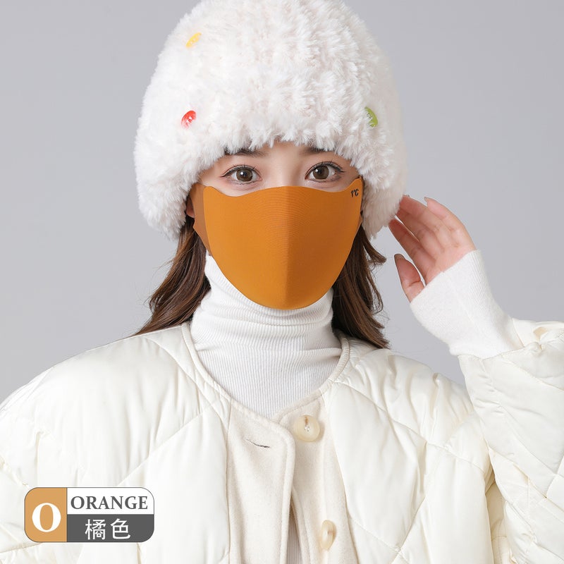 Winter Warm Fashion Mask for Women Khaki  - Image 2