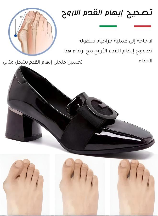 general Chic Square-Toe Block Heel Flats - Image 5