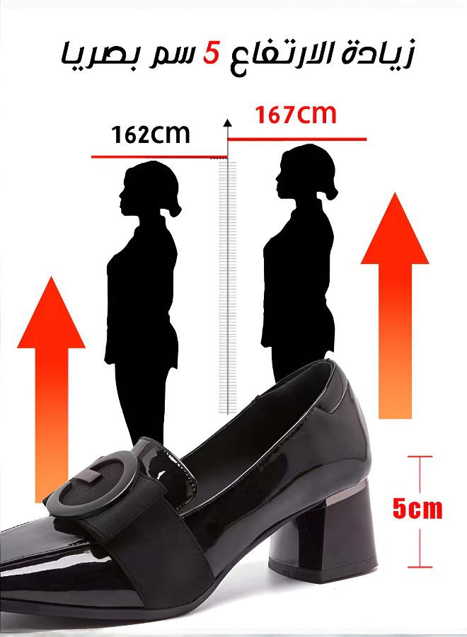 general Chic Square-Toe Block Heel Flats - Image 4