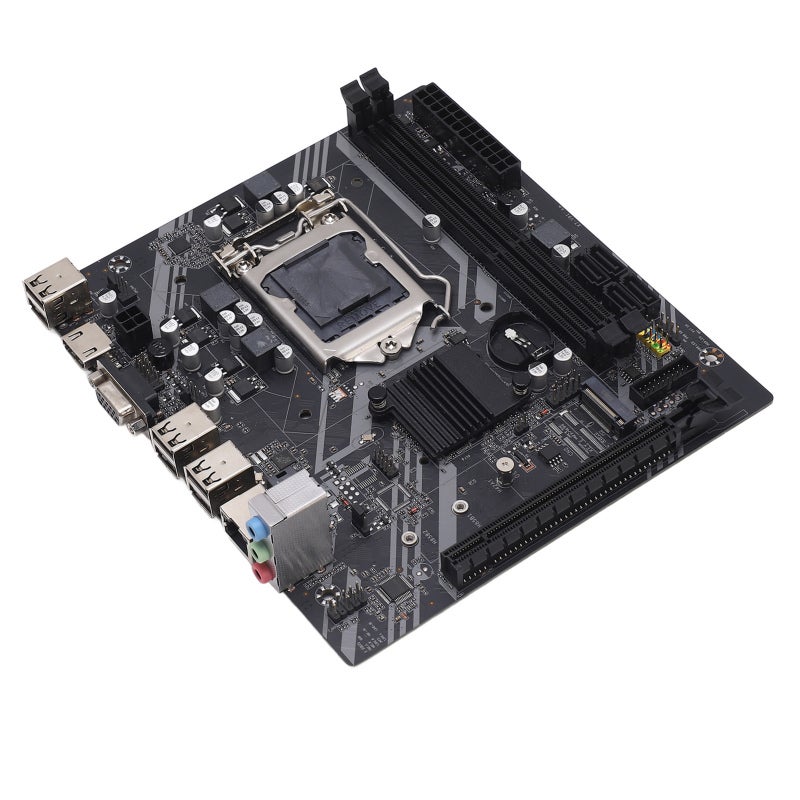 فوكس كون اللوحة الأم DDR3 بمقبس LGA1155 تدعم سرعة شبكة سريعة للكمبيوتر - واجهة وسائط متعددة عالية الدقة VGA H61M للوحة الأم للكمبيوتر المكتبي - Image 2
