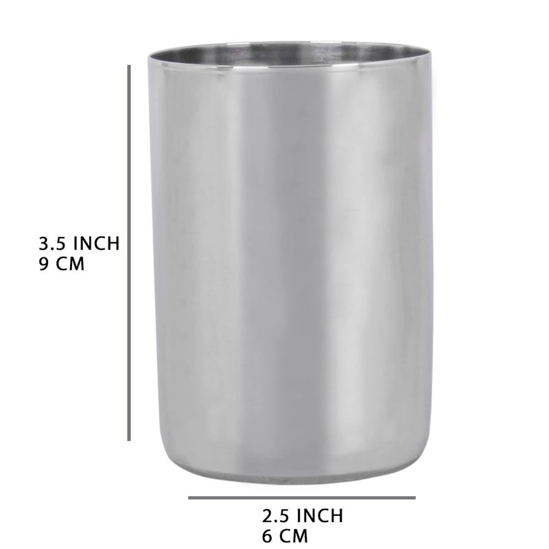 faas Stainless Steel Water Glass Juice Glass Capacity of 300 Ml 6 Pcs - Image 4