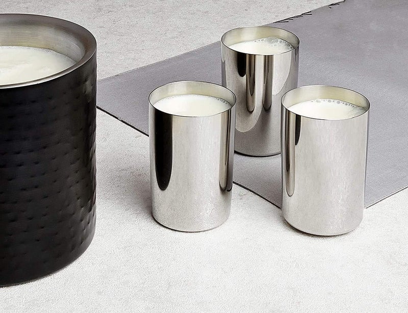 faas Stainless Steel Water Glass Juice Glass Capacity of 300 Ml 6 Pcs - Image 5
