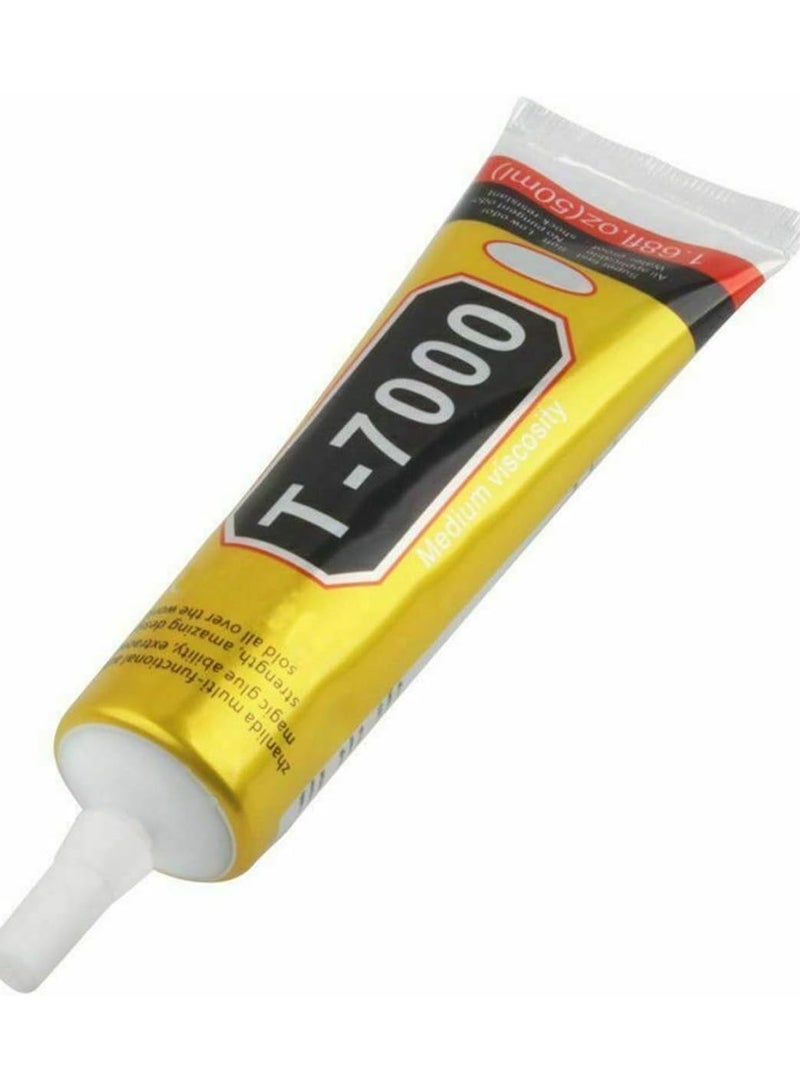 Adhesive T-7000 (50ml) Glue Multi Purpose Liquid Adhesive Epoxy Resin Crafts Glass Touch Screen Cell Phone T7000 Super Glue  - Image 1