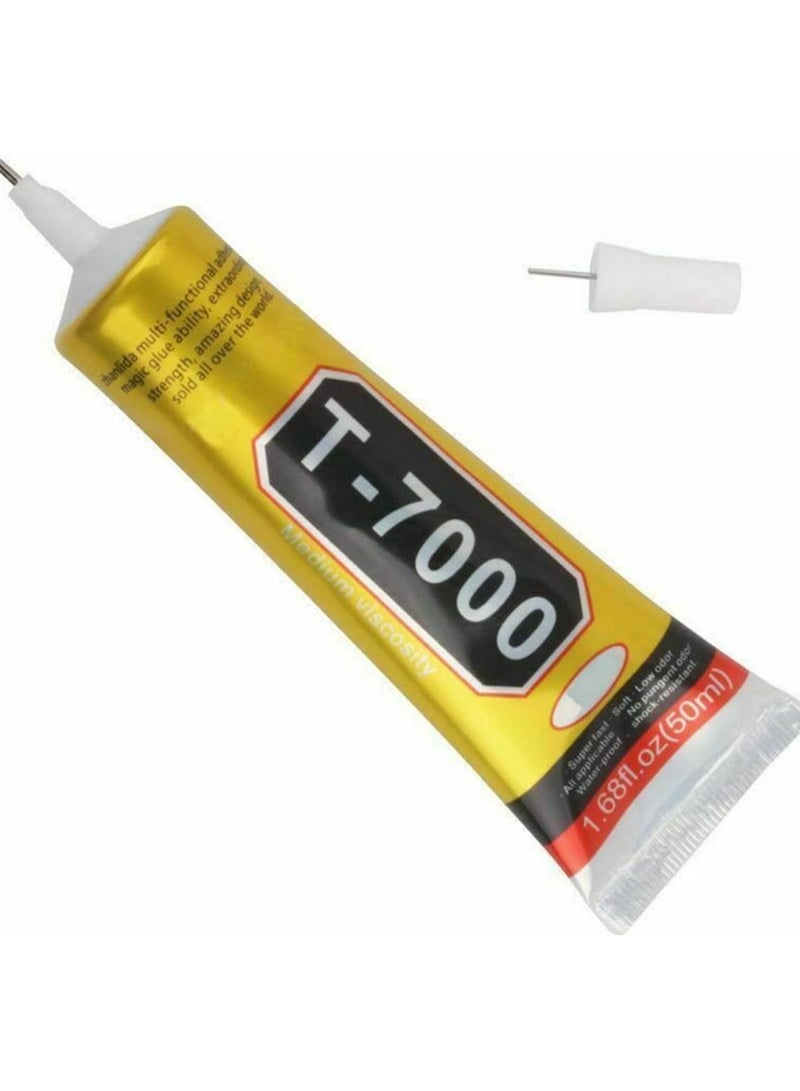 Adhesive T-7000 (50ml) Glue Multi Purpose Liquid Adhesive Epoxy Resin Crafts Glass Touch Screen Cell Phone T7000 Super Glue  - Image 2