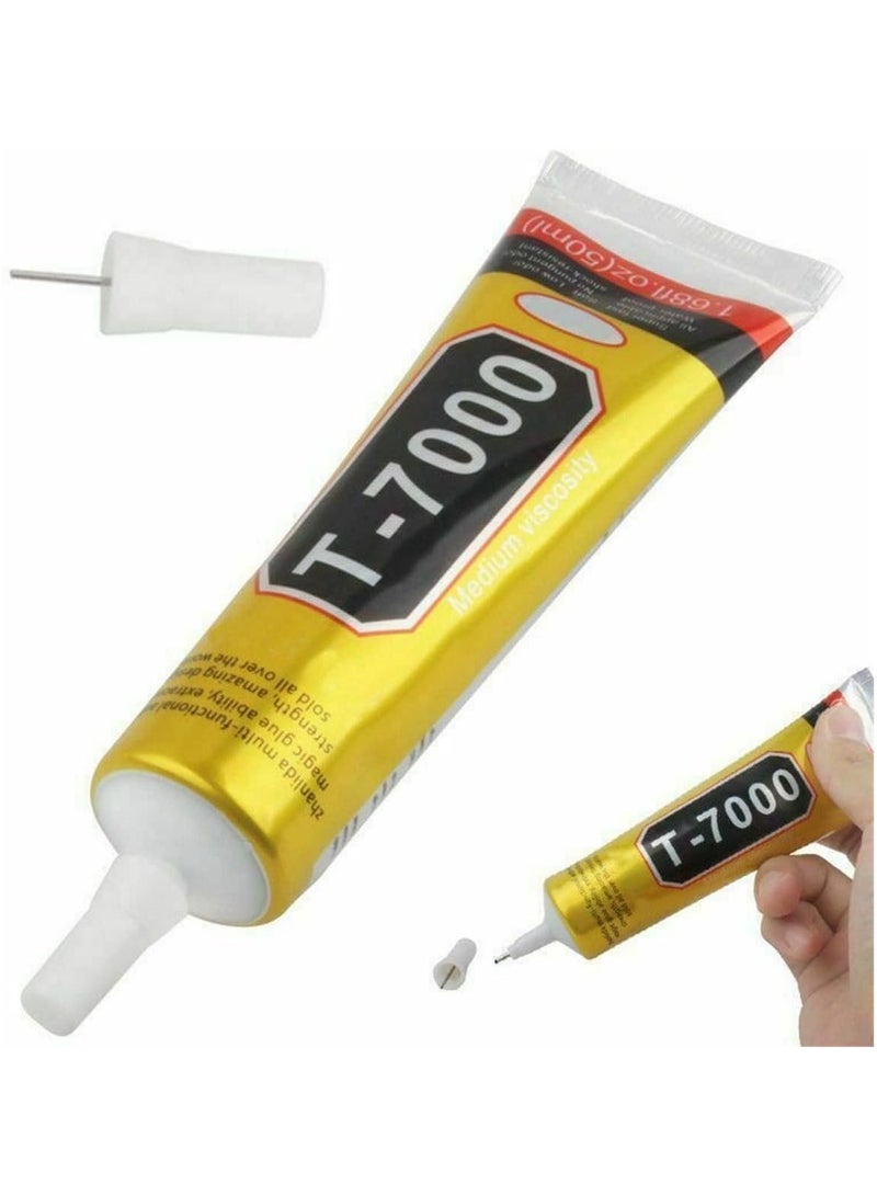 Adhesive T-7000 (50ml) Glue Multi Purpose Liquid Adhesive Epoxy Resin Crafts Glass Touch Screen Cell Phone T7000 Super Glue  - Image 3