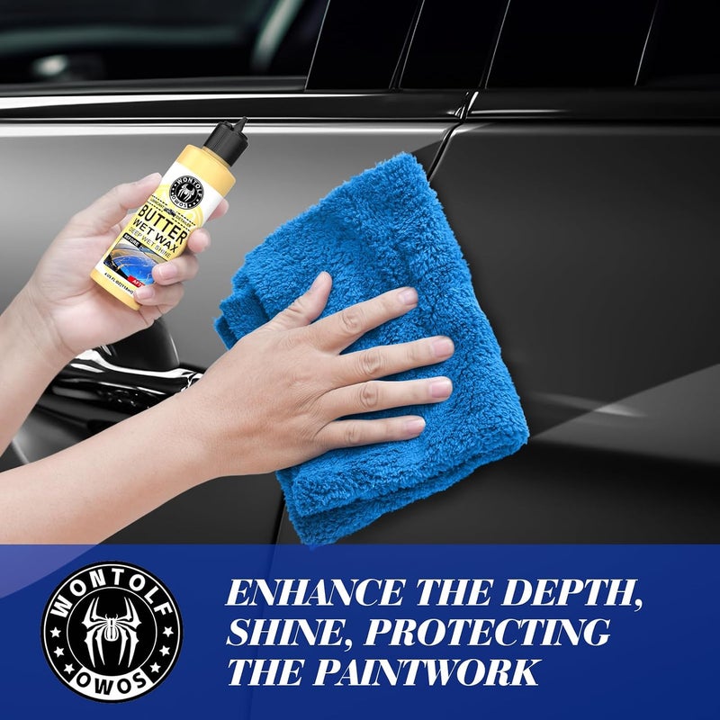 Wontolf Premium Grade Car Clay Bar Auto Detailing Kit, Clay Luber, Butter Wet Wax, Car Wash Soap - Complete Clay System Car Washing Detailing Kit- Maximum Gloss & Unsurpassed Slickness(9 Items) - Image 5