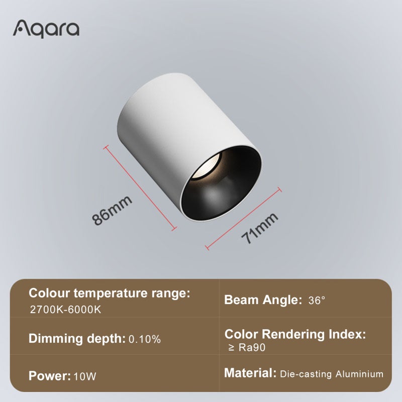 LED Spotlight: 36 Beam Angle, High Color Rendering Ra90, Surface-mounted Spotlight - Infinite Color Temperature Adjustment 2700K~6000K, Ultra-low Color Tolerance for Indoor Space Lighting - Image 3
